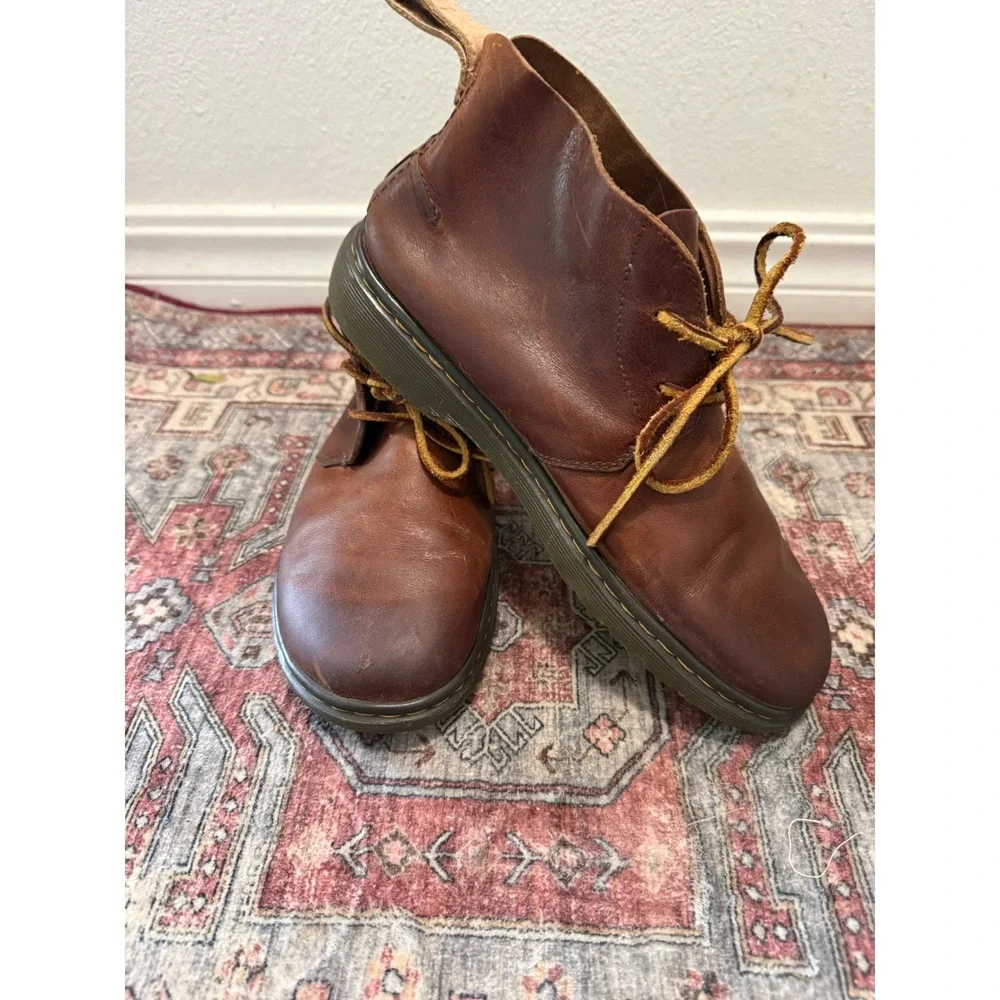 Dr. Martens Ember Brown Leather Chukka Desert Boots Mens 8 Womens 9 AW004 KV05 T